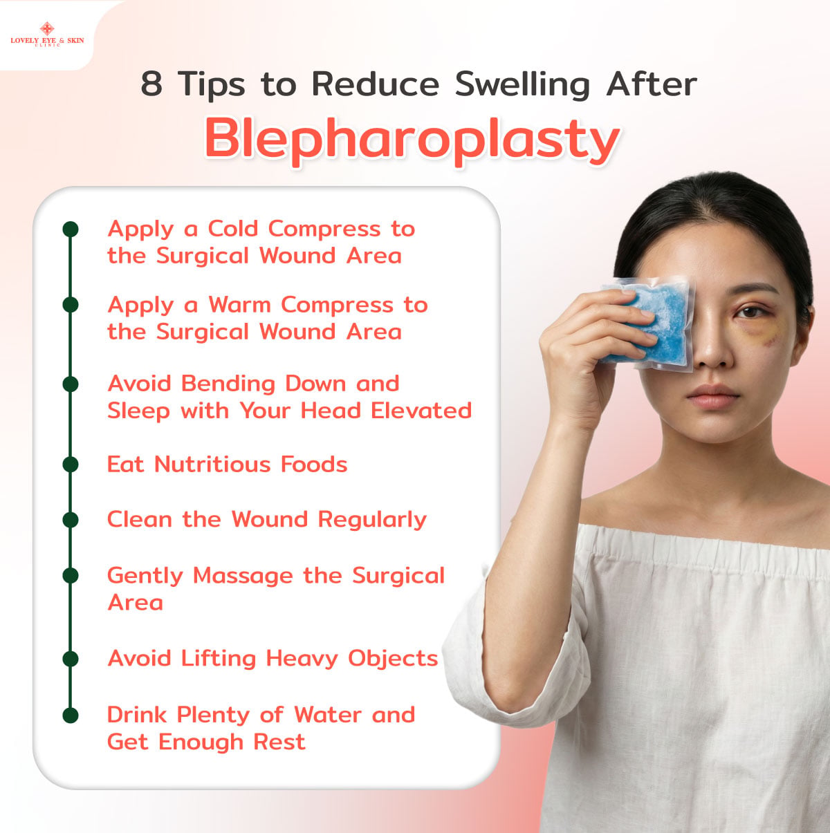 8 Tips to Reduce Swelling After Blepharoplasty