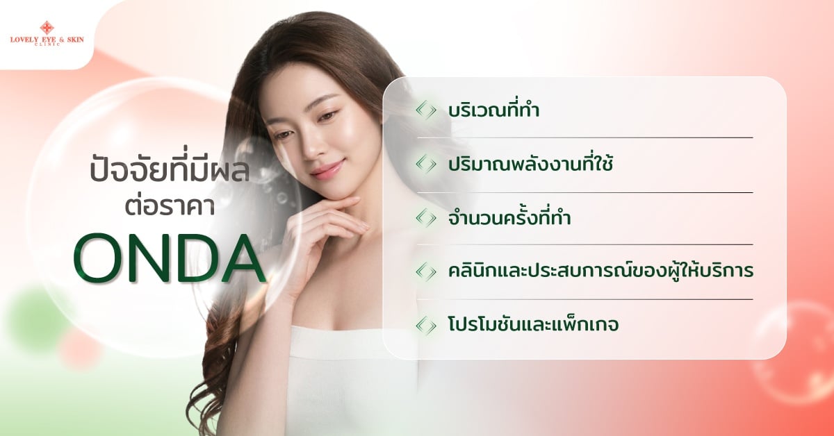 ปัจจัยที่มีผลต่อราคา Onda