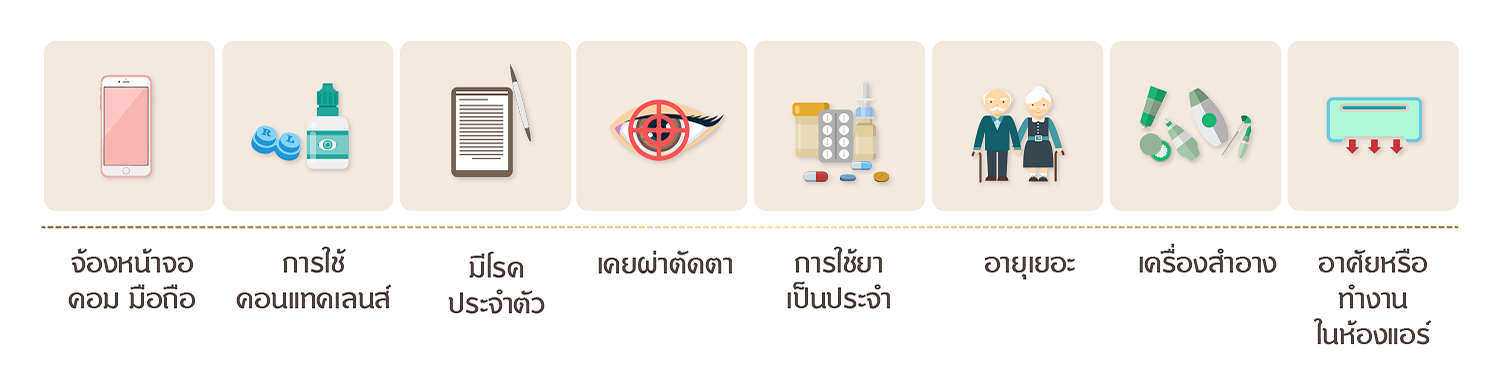 สาเหตุโรคตาแห้ง