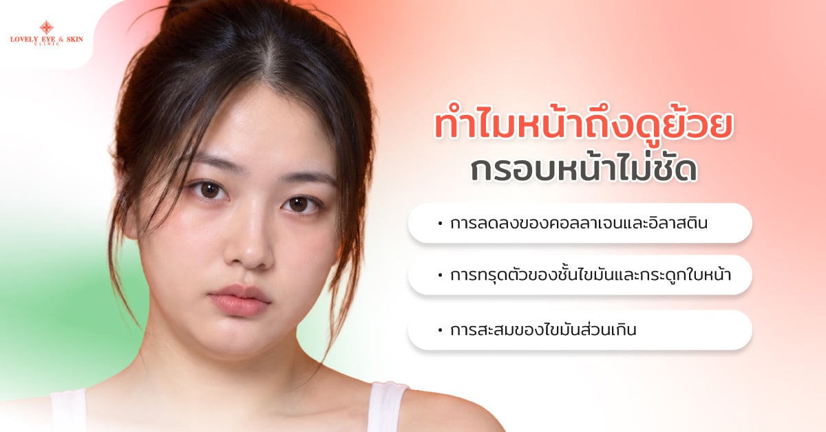 ทำไมหน้าถึงดูย้วย กรอบหน้าไม่ชัด