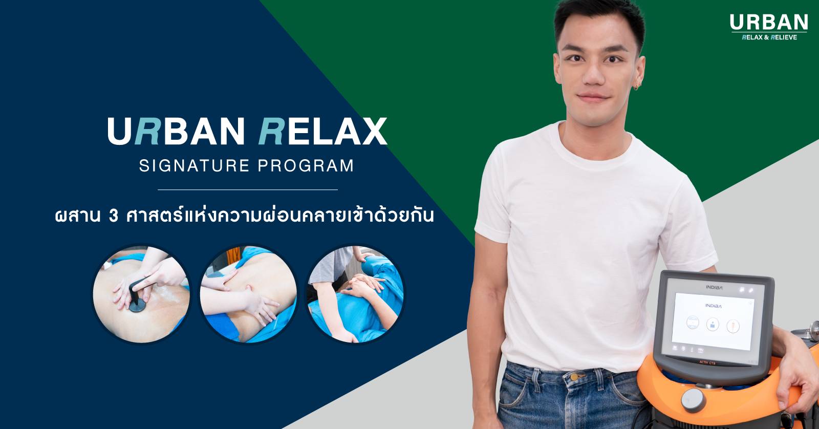 โปรแกรมผ่อนคลายหายปวด Urban Relax Signature Program