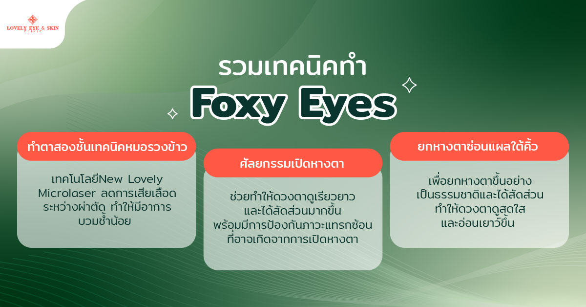 รวมเทคนิคทำ Foxy Eyes แบบต่างๆ