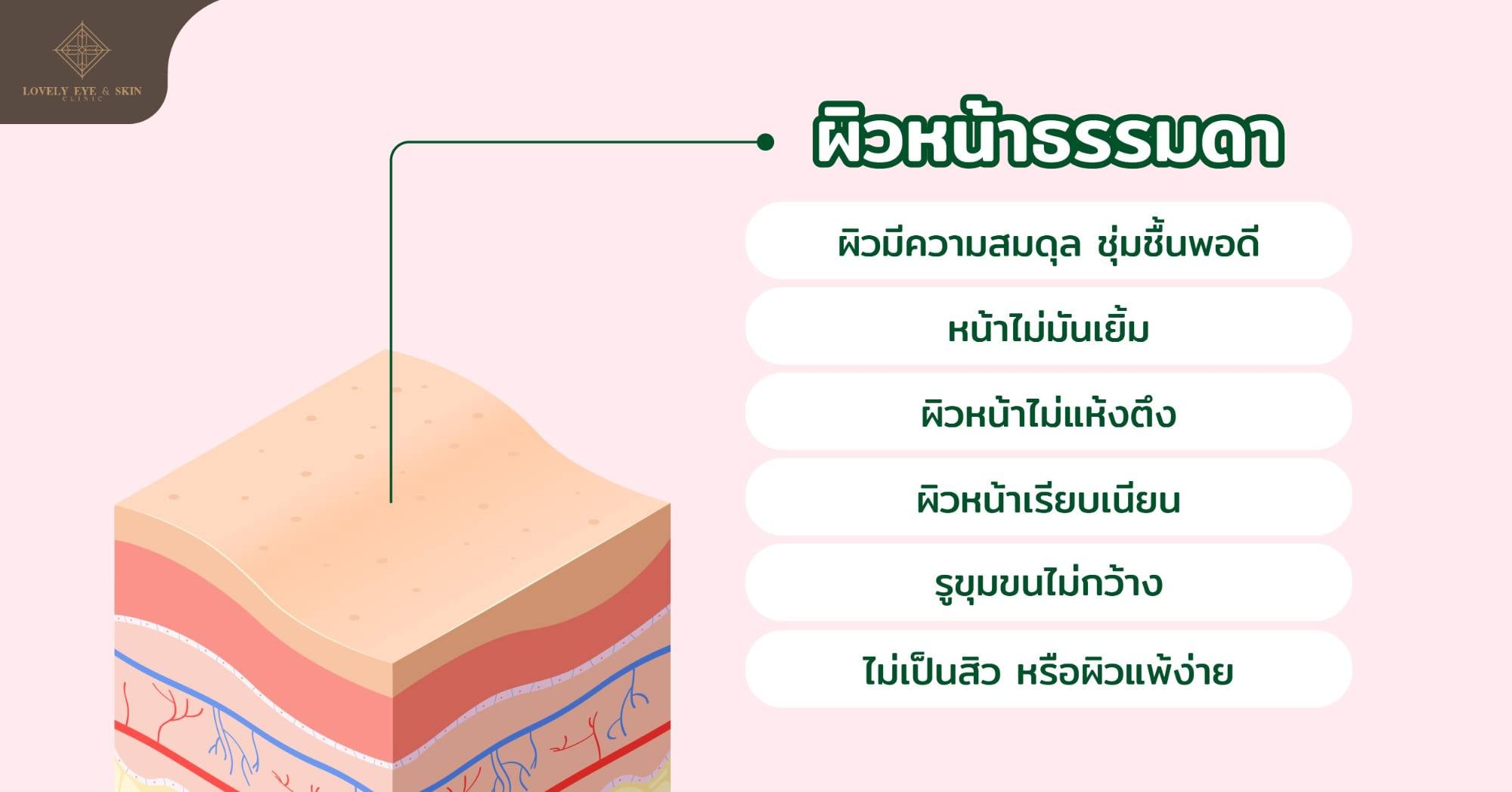 ผิวหน้าธรรมดา เป็นผิวหน้าในฝันของใครหลายๆ คน เพราะเป็นผิวที่มีความสมดุลที่พอดี